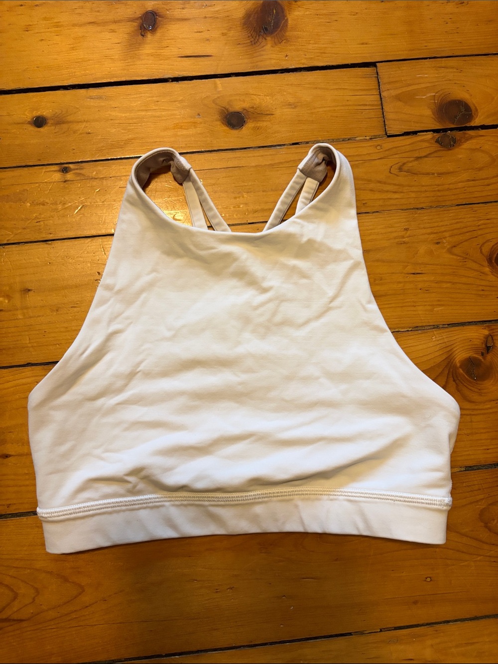 Women’s High-Neck White Sports Bra – Brand Lululemon